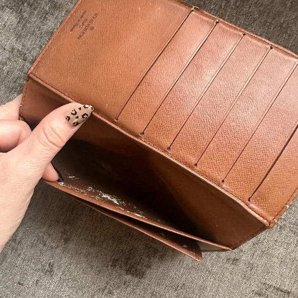 Louis Vuitton Monogram Leather Long Wallet Brown – Made in Spain - Picture 13 of 16